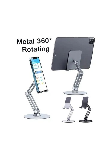 Tongxida Cbtx Boneruy L06x Telefon Standı - 360 Dönüşümlü, Koyu Gri Standı Koyu Gri