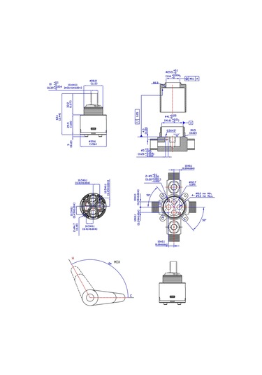 40mm Seramik Kartuş Dönerek Çalışan Diğer