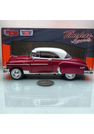 1950 Chevrolet Chevy Belair Cheery 1 18 Ölçek Motormax