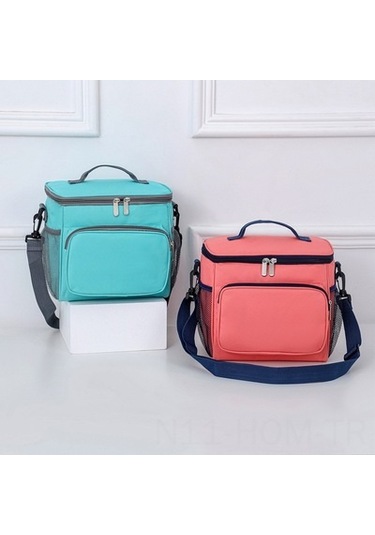 Suofeng Outdoor Aktivite İçin Dayanıklı Oxford Kumaş Isı Saklama Çanta, Öğrenci Bento Çantası, Piknik Ve Seyahat İçin El/omuz Çantası Çok Renkli