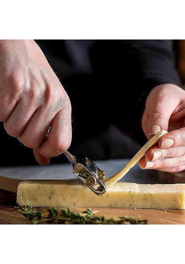 Paslanmaz Çelik Tel Peynir Dilimleyici - Cheddar, Gruyere Ve Raclette İçin Elde Tutulan Peynir Kesici Diğer