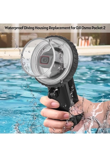 Ebitda Spor Kamerası Su Geçirmez Kasa Dalış, Osmo Pocket 2 İçin Kayışlı, Siyah Siyah