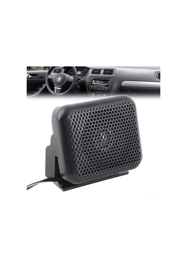 Lemestar 3w Kablolu Dış Hoparlör - Mini Kompakt, Stereo Ses, Araç Radyoları İçin Kenwood, Yaesu, Icom - 4m Kablolu, Siyah