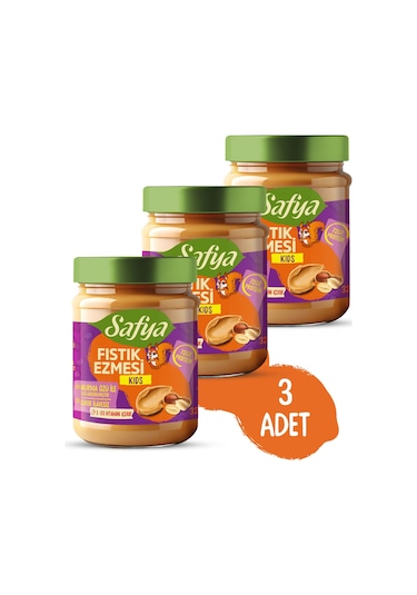Safya Kids Fıstık Ezmesi 320 Gr X 3 Adet
