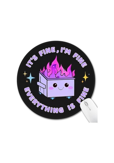 220x2mm Masa Üstü Komik Mouse Pad, Kadınlar İçin Sevimli Ofis Dekorasyonu, Kaymaz Kauçuk Tabanlı Küçük Mouse Pad, Bu İyi