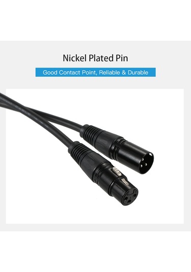 Leezsing 4 Adet Dmx512 Sinyal Kablosu Tel 2m/6.6ft 3 Pin Xlr Bağlantı Konnektörü Erkek-dişi Sahne Aydınlatma Armatürü Dj Gösterisi İçin Diğer