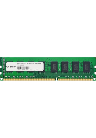 Andor A313U8 8 GB DDR3 1333 MHz CL9 Masaüstü DIMM Ram