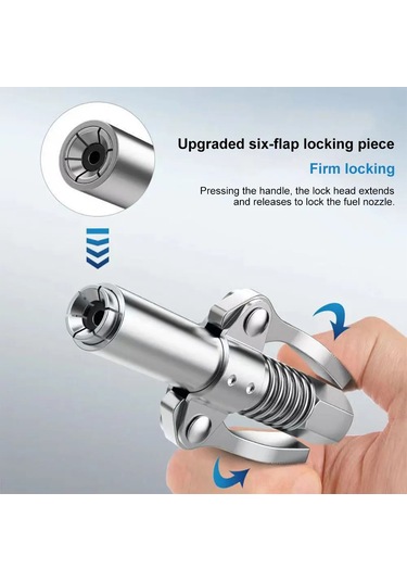Gres Tabancası Çoğaltıcı 10000 Psı Nptı/8 Hızlı Bırakma Gres Yağı Pompası Ucu 40cm 2pcs
