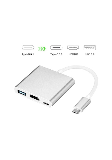 Codegen Usb 3.1 Type-C Usb 3.0/Hdmı Çoklayıcı Adaptör Cdg-Cnv39