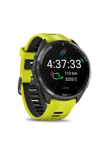 Garmin Forerunner 965 - Karbon Gri Dlc Titanyum Sarı Siyah Garmin Türkiye