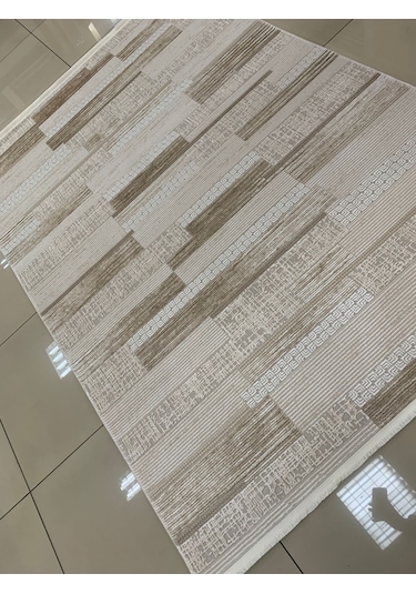 Padişah Halı Eternity 79817 070 Serisi Akrilik Salon Oturma Odası Halısı Krem Kahve