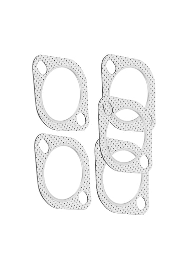 Konesam 5 Adet 2.5 İnç Galvanizli Akışkan Toplayıcı Flanş Yamağı, 2 Çivili, Grafit Kaplı, Anti-koroz, Araçlar İçin Eşleşir