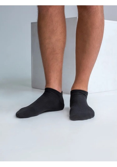 A'socks Kısa Siyah Çoraplar 10 Çift Pamuklu Set 331744884 Siyah