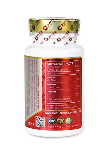 Swiss Argidrol 50 Mg 50 Caps Sarms Mk2866 Ostarine Rad140 S4