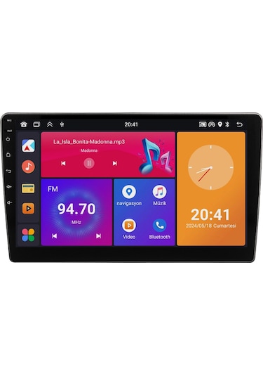 Peugeot 407 Android Multimedya Sistemi 2004-2008 Crv4812xp 9"