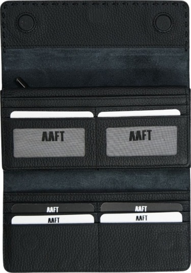 Mft Leather Hakiki Deri El Portföyü Cüzdan Hilton 8926 Flother Mat Siyah