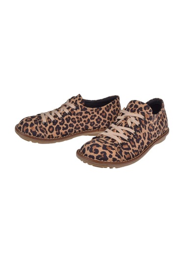 Pullman Hakiki Deri Kadın Casual Ayakkabı 34210 Leopar Leopar
