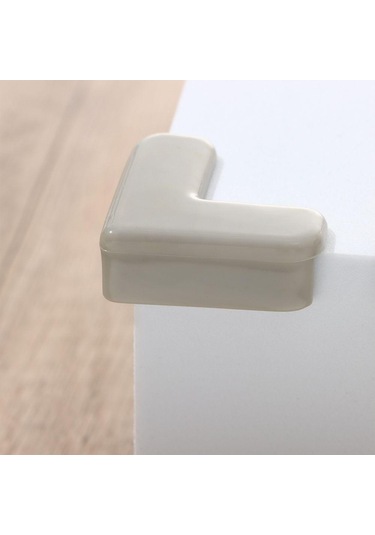 4 Adet Yumuşak Güvenli Masa Köşe Koruyucuları Masa Köşe Koruyucu Kenar Koruması Çarpışma Önleyici Şerit Gri