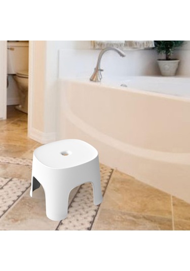 Suntek Banyo Taburesi Masa Oturma Odası Ofis Beyaz Için Sağlam