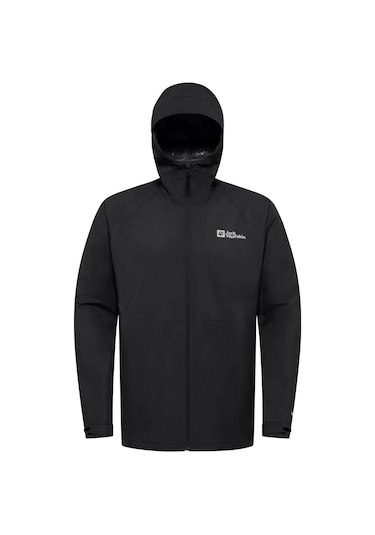 Jack Wolfskin A63775-6000 Prelight Stride Jkt M Erkek Spor Ceket Siyah