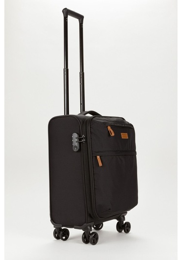 Unisex Kabin Boy Kumaş Valiz 028-03 Siyah