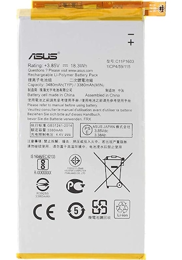 Asus Zenfone 3 Deluxe Zs570Kl C11P1603 Batarya Pil 3000 Mah