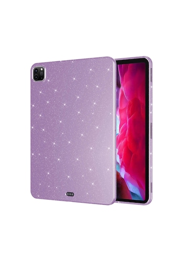 Apple Uyumlu iPad Pro 11 2022 M2 Simli Parlak Görünümlü Zore Tablet Koton Kılıf Casesuar