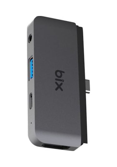 Bix BX16HB 4K HDMI Type-C Thunderbolt 3.0 Dönüştürücü Hub USB 3.5 MM AUX Çevirici