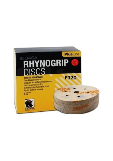 INDASA P320 HOOKIT ZIMPARA 150 MM 6 DELİK - 50 ADET (1 PAKET)