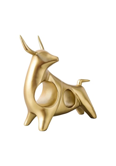 Homyl Sığır Heykel Öküz Yılı Süs Heykelcik Masa Üstü Yapıt B Tarif Edildiği Gibi