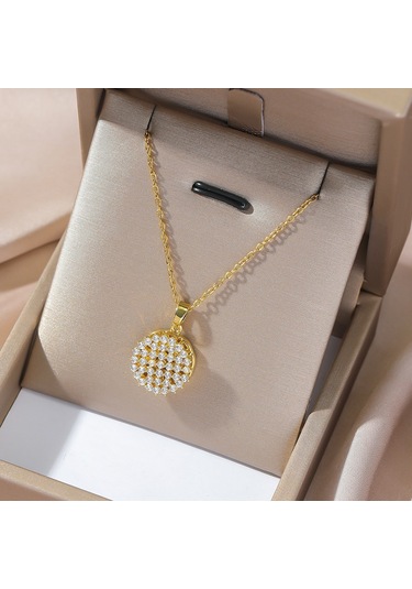 Bayan Kolye: Moda Estetiği Titanyum Çelik Kolye No.341 Çok REnkli