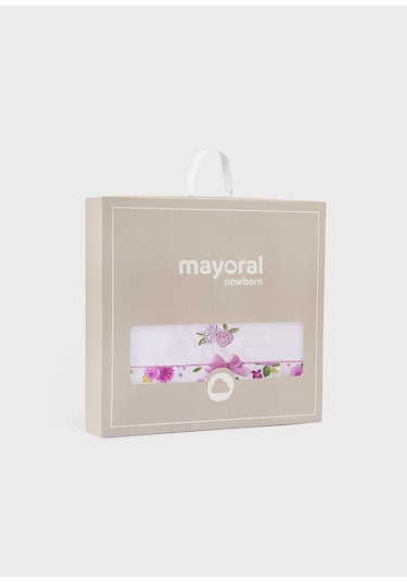 Mayoral Kız Bebek Battaniye - Mayoral - Beyaz - 1 Beyaz