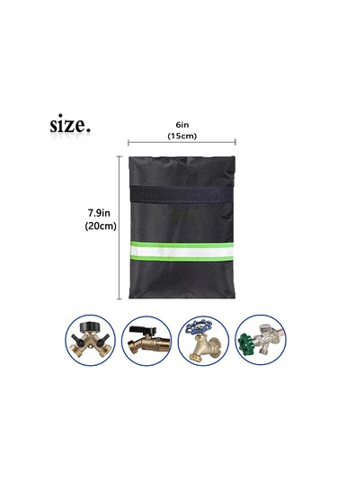 Suntek 2 Adet Dış Mekan Musluk Kapağı Çorapları Bahçe Kapakları Siyah