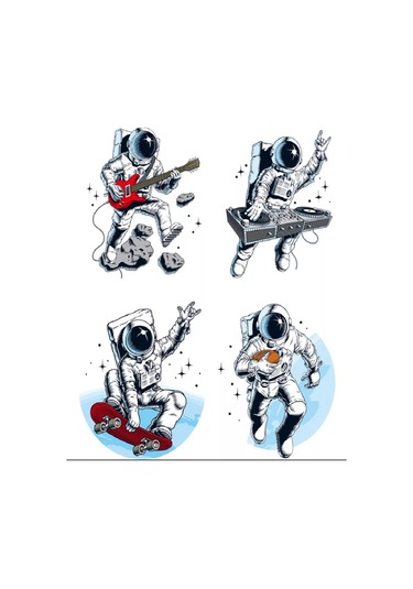 Brightnest Duvara Yapıştırılan İç Mekanastronot Duvar Çıkartmaları 206809451 Beyaz