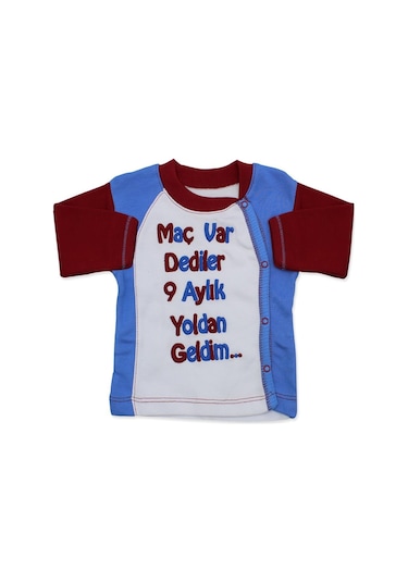 Trabzonspor Hastane Çıkış Yenidoğan Bebek 4 Parça Pamuk Zıbın Set Bordo