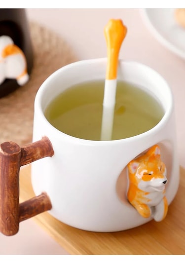 Todrink Büyük Sevimli Çay Ve Kahve Kupası 350ml 222126376 Beyaz