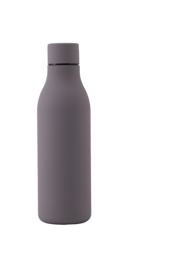 Paslanmaz Çelik 304 Spor Kauçuk Boya Isı Koruma Ve Soğuk Koruma Su Bardağı Gri