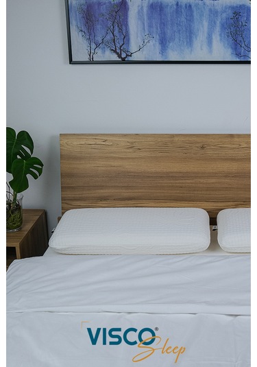 Visco Yastık Norma Uzun Klasik Viskon Kılıf Ergonomik 80x40x12 Cm