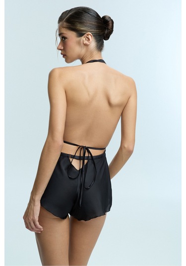 Penti Siyah Ember Teddy Tulum