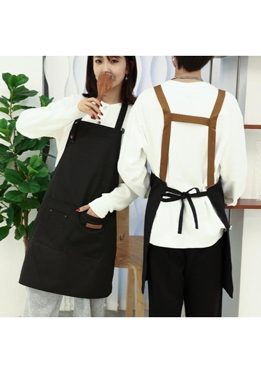 Gri Cep Ayarlanabilir Askı Tasarımlı Mutfak Önlüğü Su Geçirmez Kirlenme Önleyici Temizlik Önlüğü Pişirme Önlük Mutfak Malzemeleri