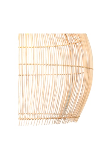 Balon Rattan Avize Saman Sarısı