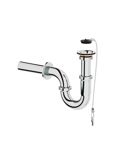 Aqua Bagno Basic Metal Sifon-süzgeç Dahil -parlak Krom - 32 Mm Çıkış Ucu