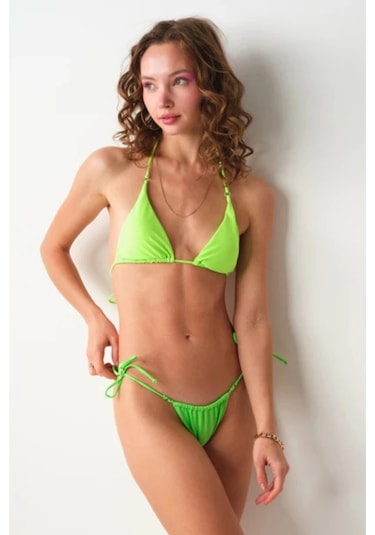 No Gossip Aqua Üçgen Bikini Üstü Yeni Sezon 2025 Yeşil