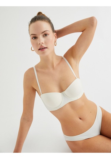 Koton Push Up Sütyen Destekli Balenli Kaplı Ekru 3slk10005mk 3SLK10005MK002 Ekru