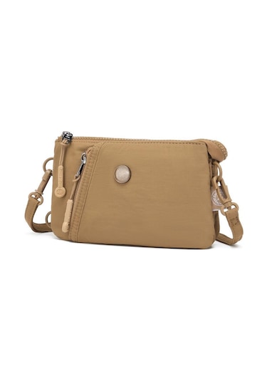 Smart Bags Mikro Poly Kumaş Uzun Askılı Kadın Cüzdanı 3343 Kahve