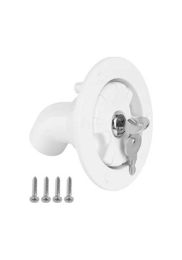 Trendooze Gaojunshop01 Beyaz 80mm Kilitlenebilir Karavan Su Dolap Kapağı Beyaz