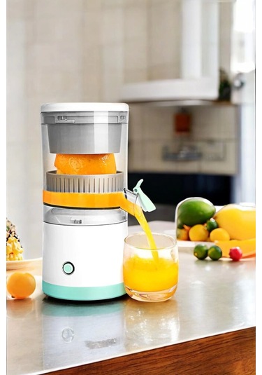 Katı Meyve Sıkacağı Taşınabilir Usb Şarjlı Pratik Paslanmaz Çelik Bıçaklı Çok Renkli