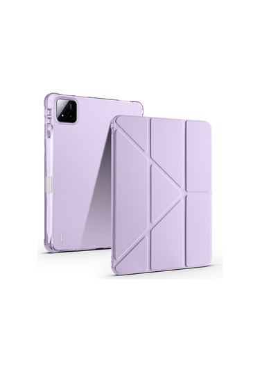Xiaomi Pad 7 Kılıf Tri Folding Kalem Bölmeli Standlı Kılıf Tablet Kılıfı