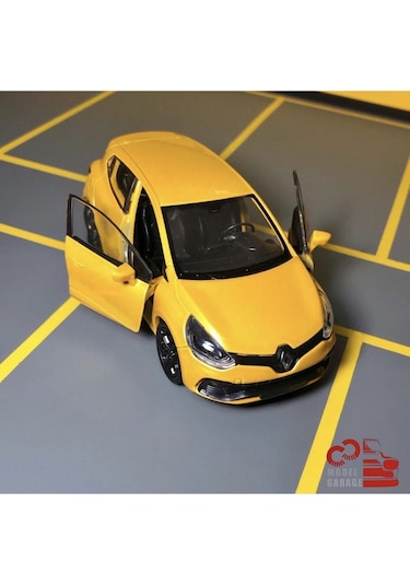 Renault Clio Rs 1/36 Ölçek Çek Bırak Diecast Metal Model Araba Oyuncak