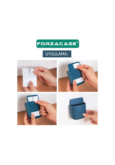 Çok Amaçlı Duvara Monte Telefon Şarj İstasyon Organizer Fc526